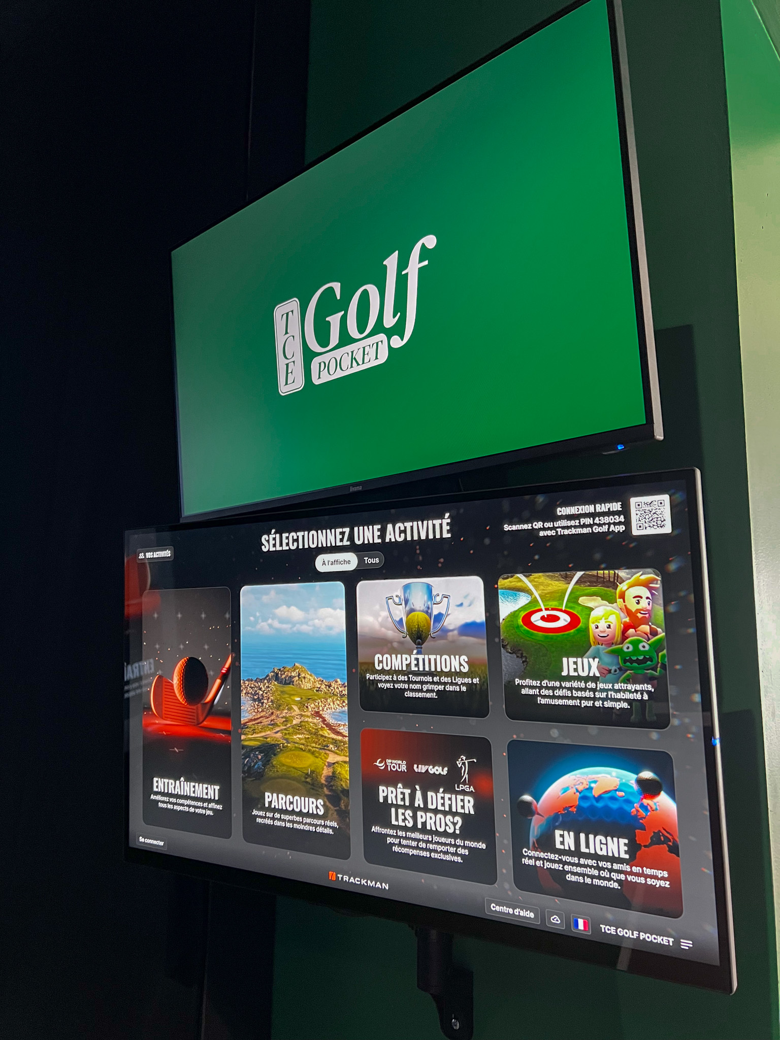 Simulateur de golf indoor